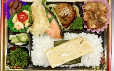 銀鮭＆甘酢団子＆いか天弁当
