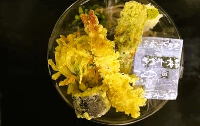 海老天入り天ぷらおろしそば